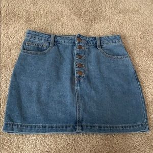 FOREVER 21 denim mini skirt